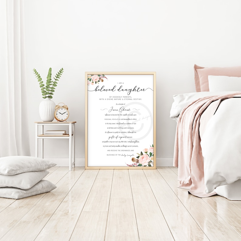 NEW YW Printable Wall Art New LDS Young Women's Theme - Etsy
