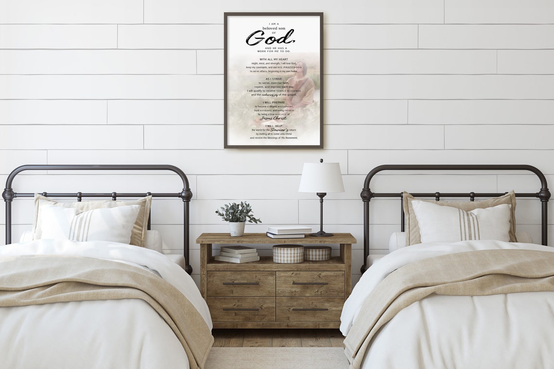 NEW Young Men Theme Printable Wall Art New LDS Young Men's Theme 2020