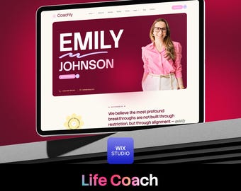 Plantilla de Wix Studio para coaches de vida / Sitio web de consultoría empresarial y de bienestar