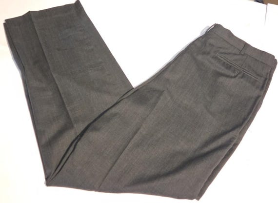 Ermenegildo Zegna, Vintage Ermenegildo Zegna Gray Wool Dress Pants, Men’s 44