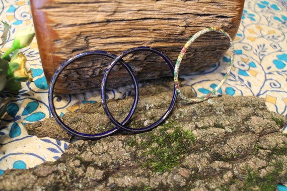 Cloisonne Vintage Bangle Bracelets - image 2