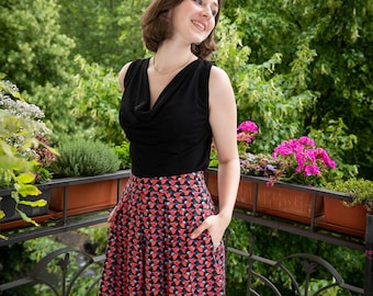 Pleated skirt with pockets - Valerie