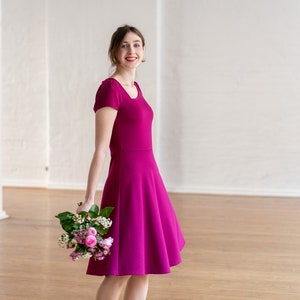 Dress with asymmetric neckline Alice image 6