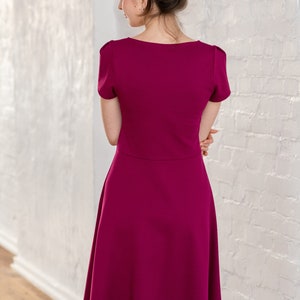 Dress with asymmetric neckline Alice image 5