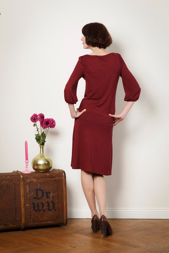Dress melody in Bordeaux Etsy