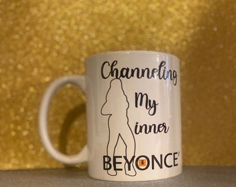 Beyoncé silhouette coffee mug