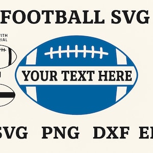 Fußball svg | Spieltag Schnittdatei für Cricut, Silhouette & Glowforge | Anpassbarer Team Spirit Sport Design | SVG DXF PNG eps Bundle