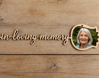 In Loving Memory Flower SVG, Memorial Ornament, Laser Cut File