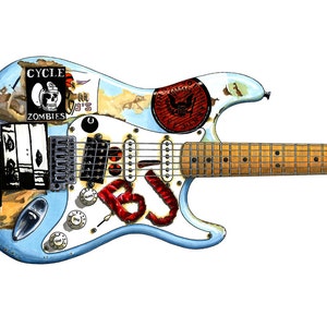 Billie-Joe Armstrong’s 'Blue' guitar Greeting Card, DL Size