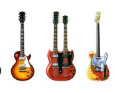 Jimmy Page 39 s Guitars Greeting Card, DL size