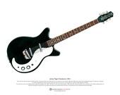 Jimmy Page 39 s Danelectro 3021 ART POSTER A3 size