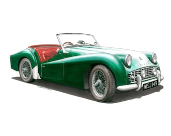Triumph Tr3 Etsy
