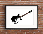 Jimmy Page 39 s Danelectro 3021 guitar POSTER PRINT A1 size