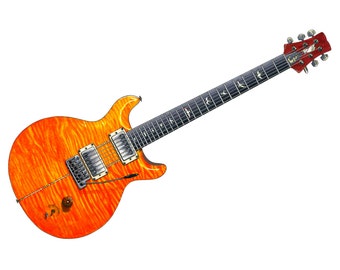 Prototipo de guitarra PRS de Carlos Santana CANVAS PRINT