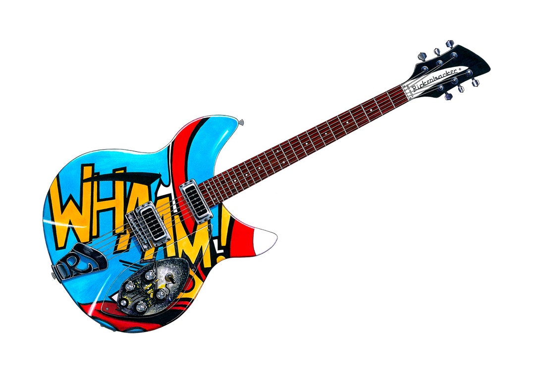 Paul Weller's Rickenbacker 330 WHAAM Guitar POSTER PRINT Etsy