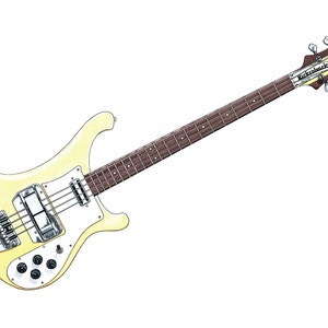 Chris Squire Bass Etsy