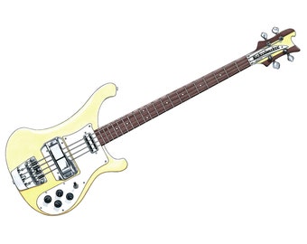 Rickenbacker RM1999 Bass CANVAS PRINT de Chris Squire