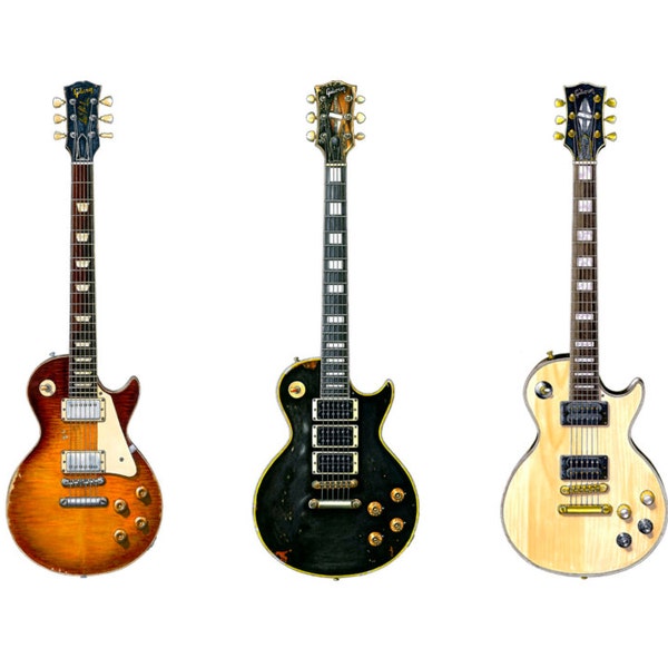Famous Gibson Les Paul Guitars #1 Greeting Card, DL Size