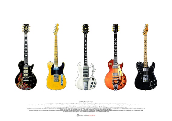 Keith richards outlet guitar strap
