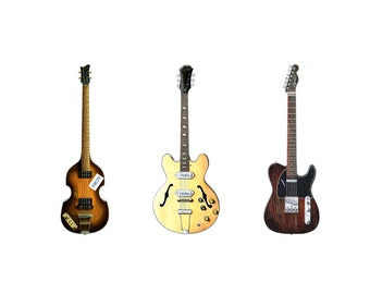 Les guitares des Beatles du concert sur le toit d’Apple CANVAS PRINT