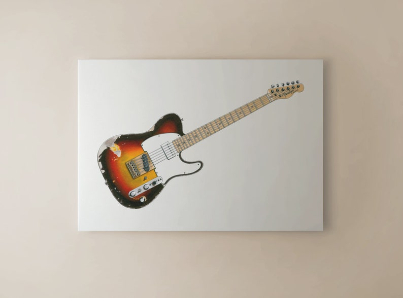 Andy Summers' Fender Telecaster CANVAS PRINT | Etsy