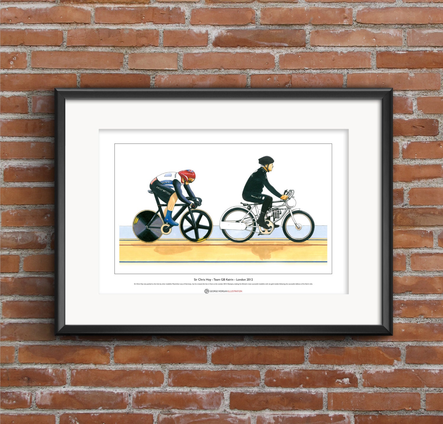 Sir Chris Hoy Keirin Juegos Olímpicos de 2012 tamaño A3 de ...