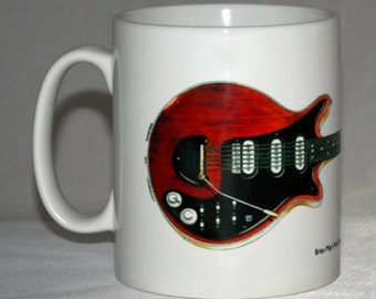 Guitar Mug. Brian May's Red Special 'Old Lady'