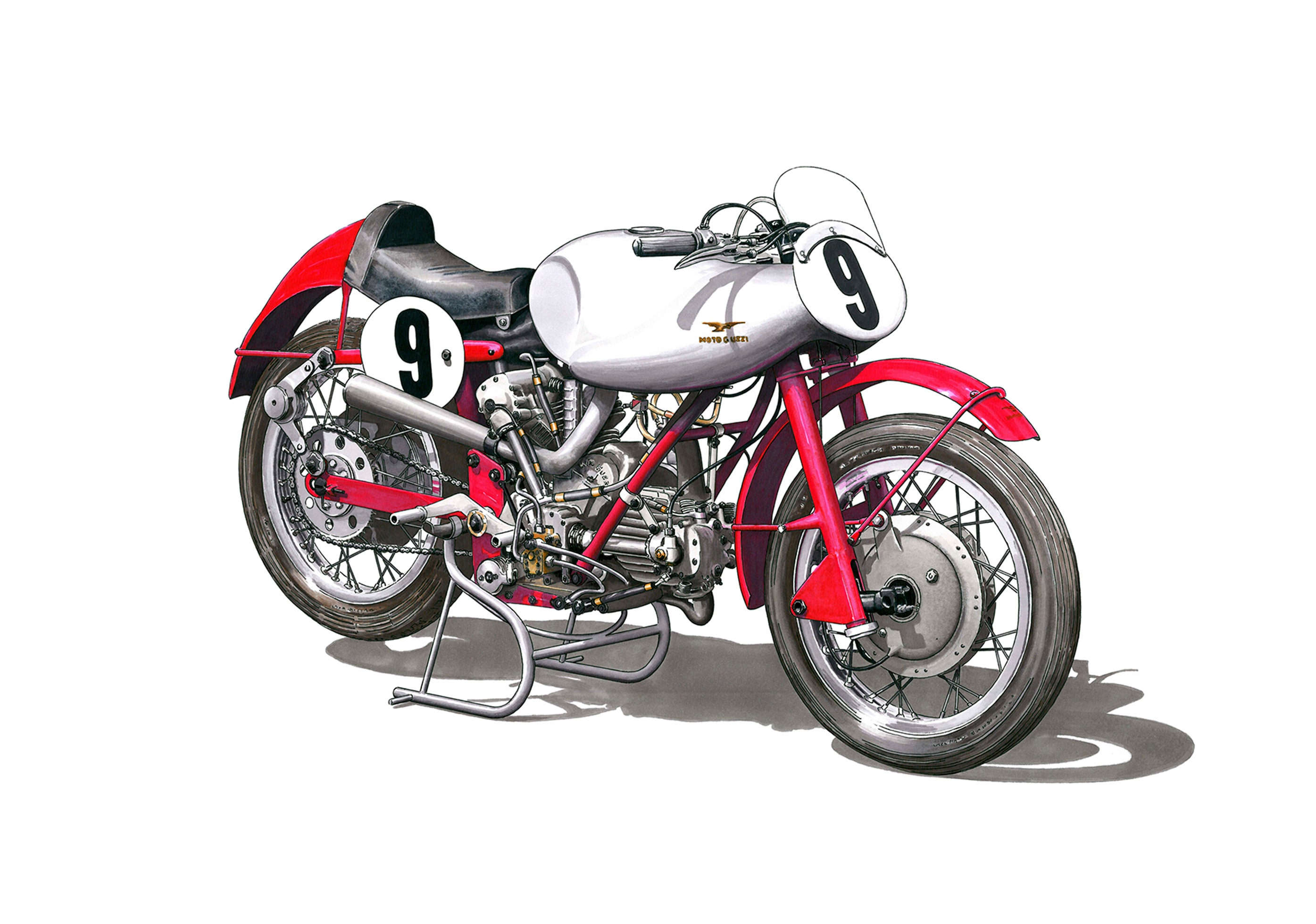 Moto Guzzi карикатуры