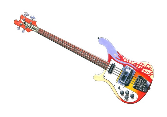Buy Paul Mccartney s 1964 Rickenbacker 4001S Bass CANVAS PRINT