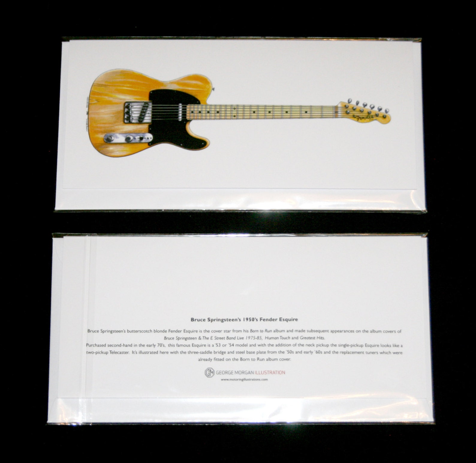 Bruce Springsteens 1950s Fender Esquire Greeting Card DL Etsy