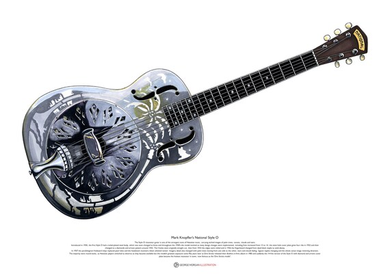 De Mark Knopfler nacional estilo resonador guitarra - Etsy España