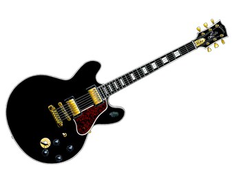 B. B. King's Lucille guitarra CANVAS PRINT