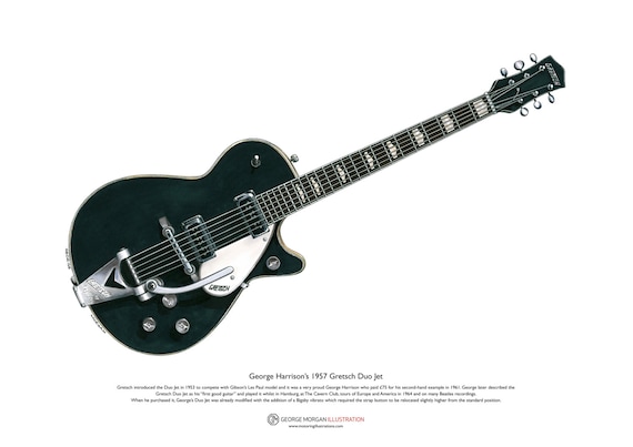 Gretsch duo 2024 jet george harrison