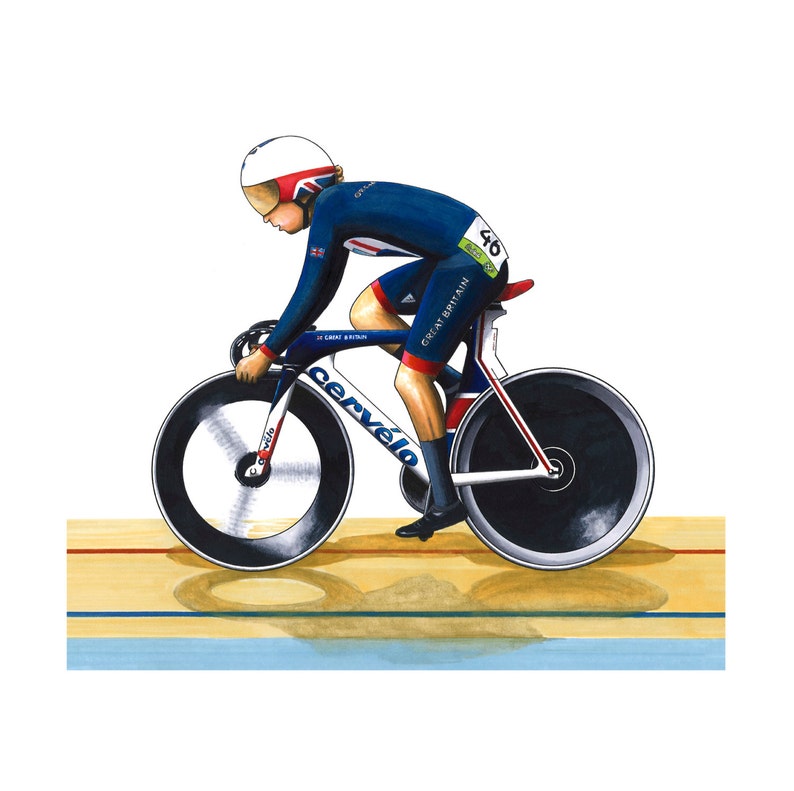 Laura Trott Omnium 2016 Rio Olympics Greeting Card image 1