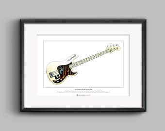 Paul Simonon's Fender Precision Bass Limited Edition Fine Art Print A3 size