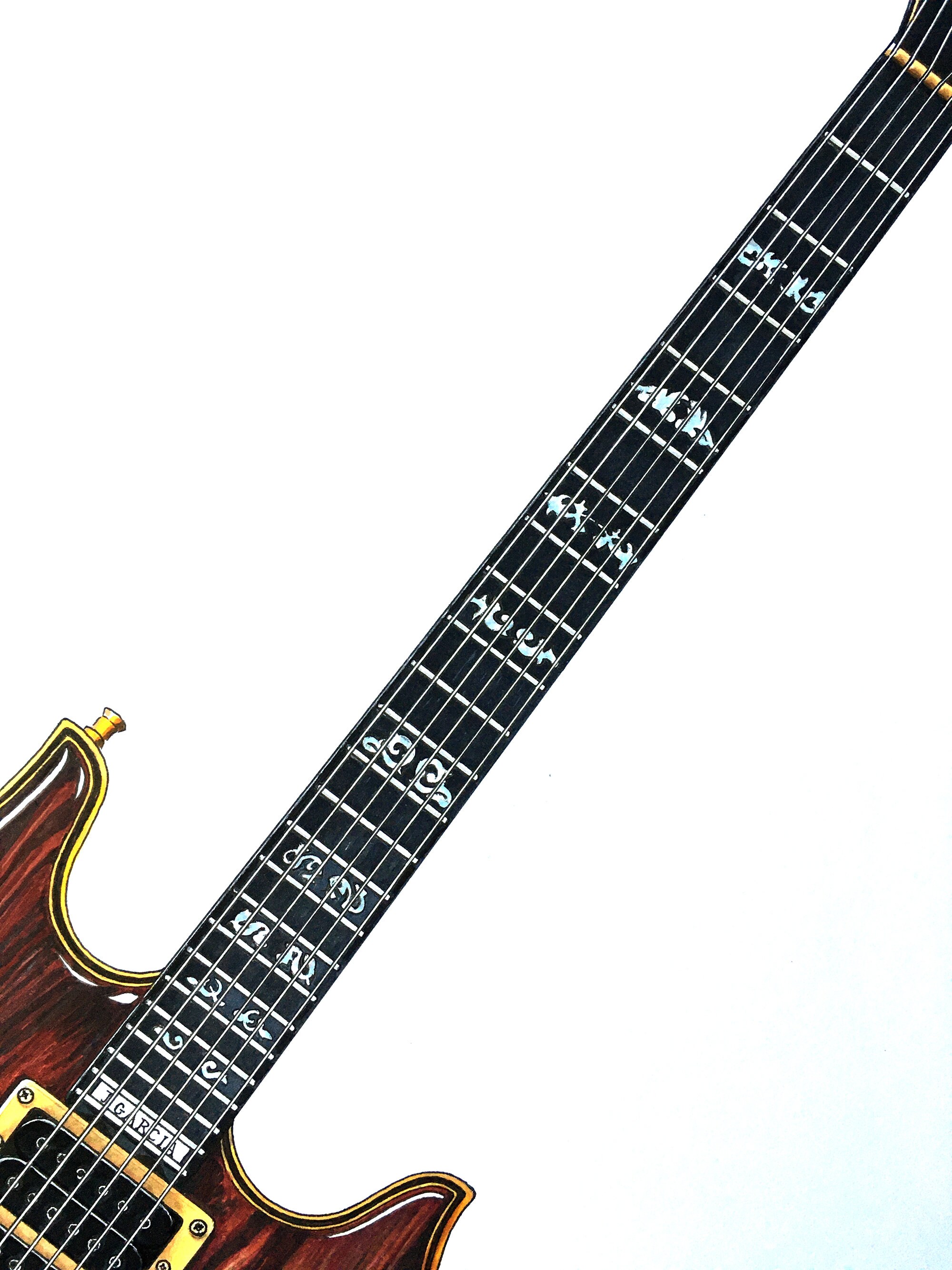 Jerry garcia rosebud guitar best sale