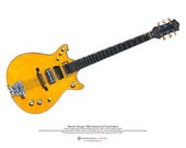 Malcolm Young s 1963 Gretsch 6131 Jet Firebird ART POSTER A3 size