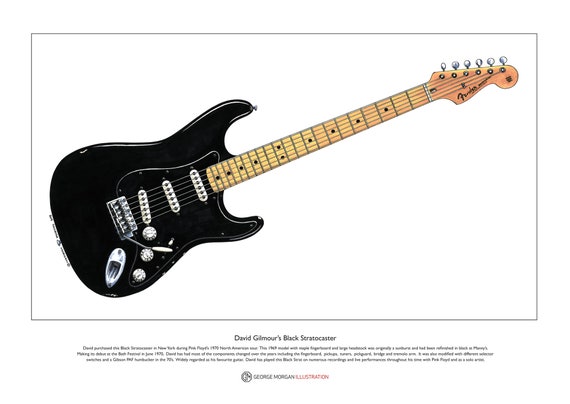 Gilmour black sale strat