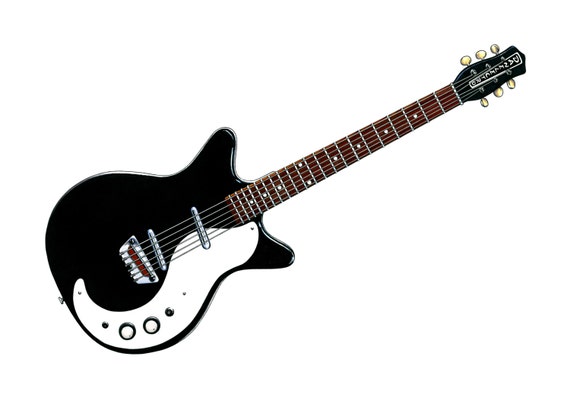 Jimmy Page s 1961 Danelectro 3021 CANVAS PRINT Etsy New Zealand