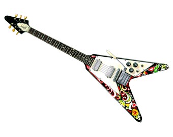 Jimi Hendrix’s 1967 Gibson Flying V guitar CANVAS PRINT