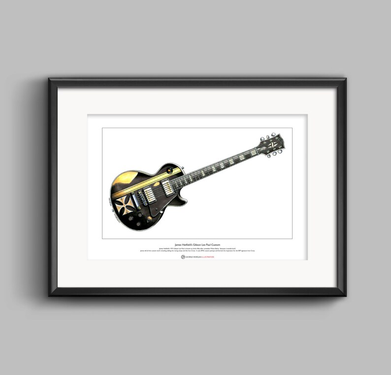 James Hetfield's Gibson Les Paul Iron Cross Ltd Edition Etsy