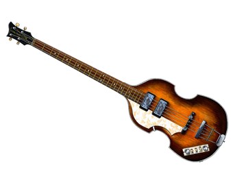 Paul McCartney’s 1961 Hofner 500/1 Cavern Bass CANVAS PRINT