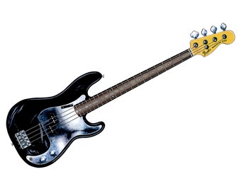 Phil Lynott's Fender P Bass CANVAS PRINT