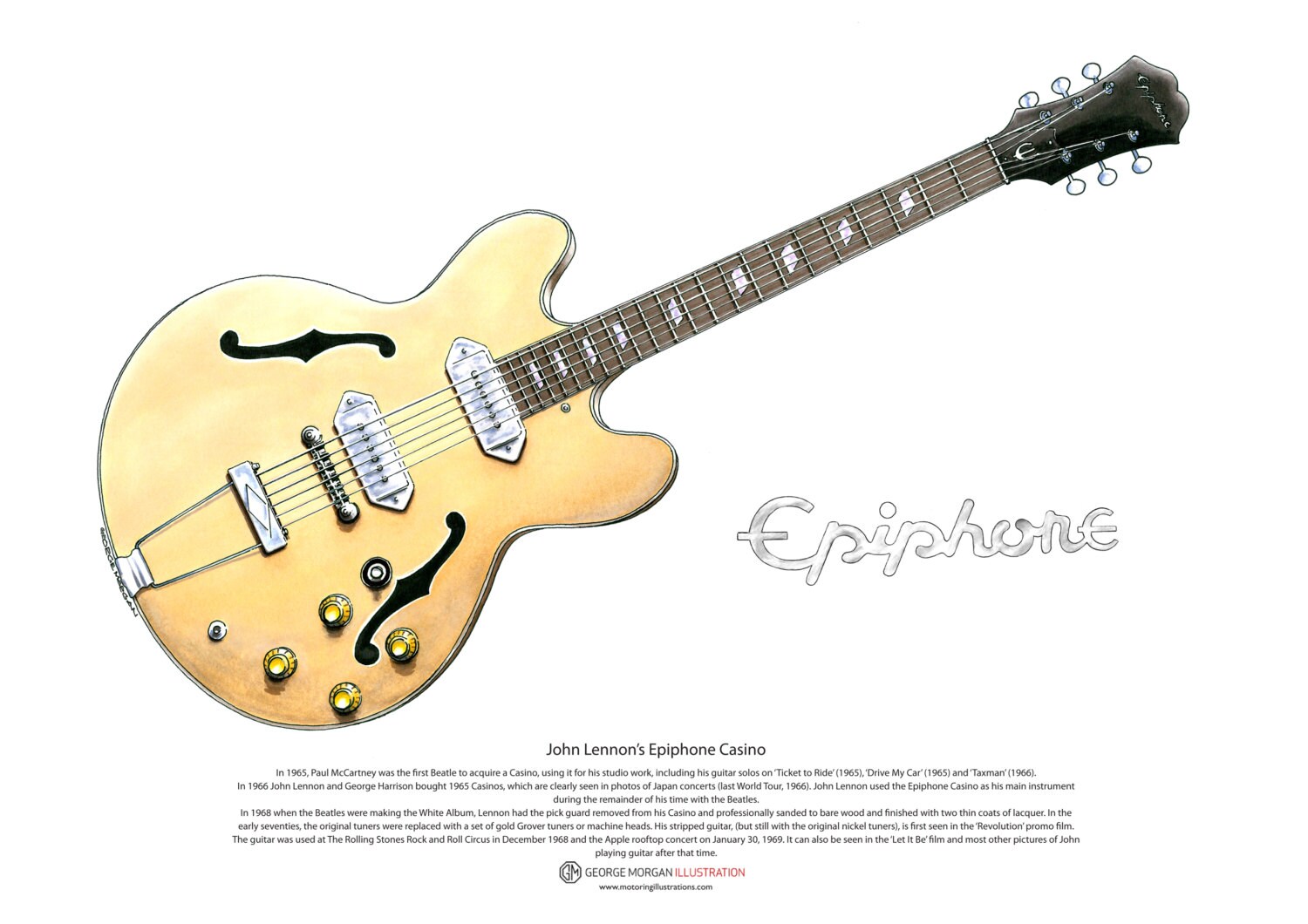 John lennon epiphone casino for sale deals