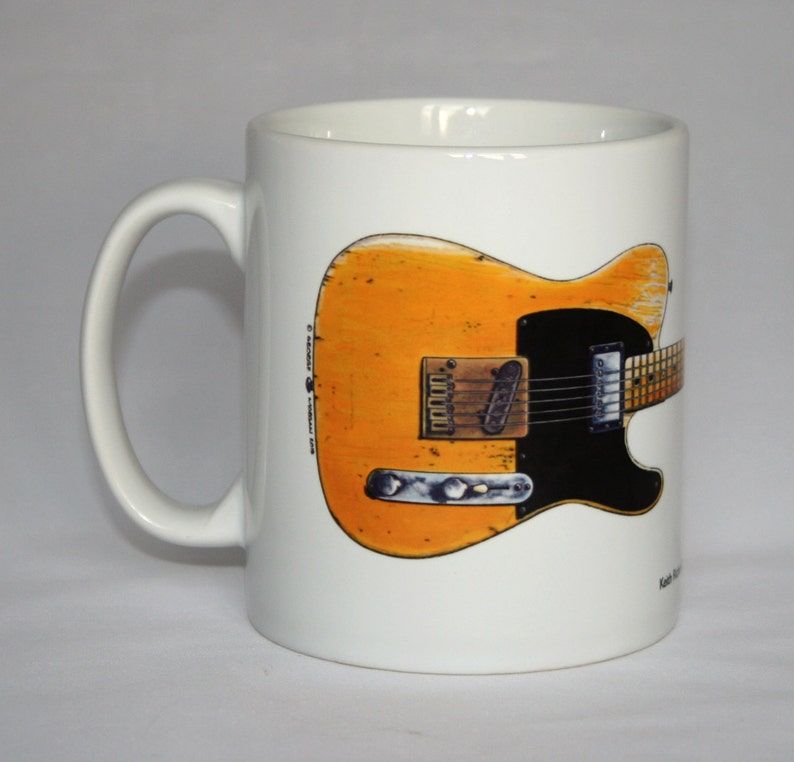 Guitar Mug. Keith Richards' Fender Telecaster Micawber Etsy