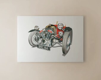 Morgan Super Sports MX4 CANVAS PRINT