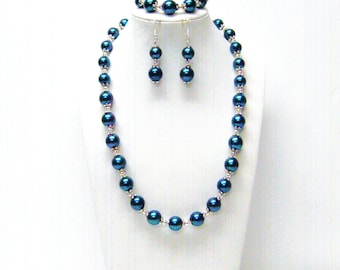 PAULINE - Collana girocollo con perle e cristalli Swarovski
