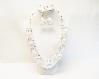 25mm Chunky Clear Diamond Gumball Acrylic Bead Necklace/Bracelet/Earrings