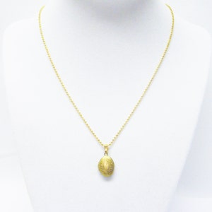 Miniature Solid Brass Oval Locket Necklace for Child