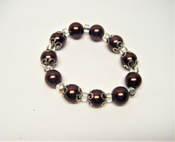 LZMEI Set Gioielli 3 Pezzi Per Donna E Ragazza - Collana, Orecchini E Bracciale Con Perle Imitazione Vetro E Leghe Colorate - 2
